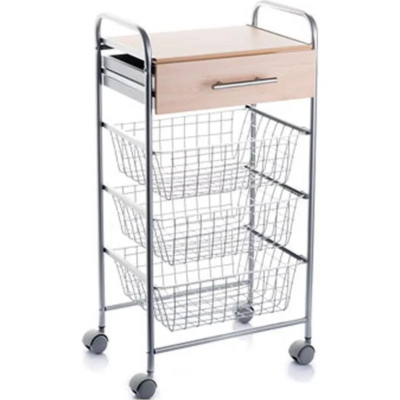 Compra CARRO VERDULERO 3 CESTAS + CAJON ALESIA HAYA DON HIERRO A000424H al mejor precio