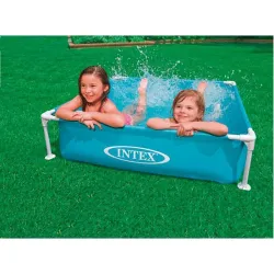 Compra PISCINA CUADRADA DESMONTABLE SIN DEPURADORA 122X122X30CM INTEX 57173 al mejor precio