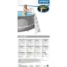 Compra ESCALERA PARA PISCINA DE SEGURIDAD CON PLATAFORMA ALTURA 1,32 M INTEX 55059 al mejor precio