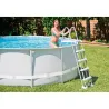Compra ESCALERA PARA PISCINA DE SEGURIDAD CON PLATAFORMA ALTURA 1,32 M INTEX 55059 al mejor precio