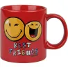 Compra MUG CERAMICA SMILEY 330 ML BEST FRIENDS-ROJO KONITZ 4105021093 al mejor precio