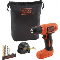 Compra TALADRO BATERIA 7,2 V 1.5 AH +11 ACCESORIOS BLACK & DECKER BDCD8GPA al mejor precio