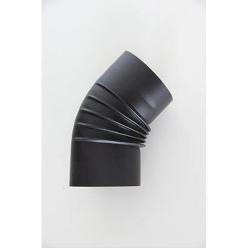 Compra CODO CHIMENEA VITRIFICADO NEGRO MATE T600 diametro200 MM 45º FR RP020200C al mejor precio