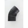 Compra CODO CHIMENEA VITRIFICADO NEGRO MATE T600 diametro200 MM 45º FR RP020200C al mejor precio