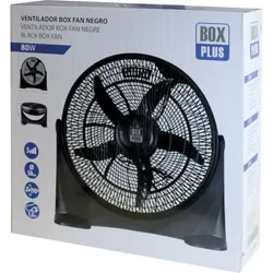 Compra VENTILADOR BOX FAN INDUSTRIAL diametro50CM 90W BOX PLUS EF34021 al mejor precio