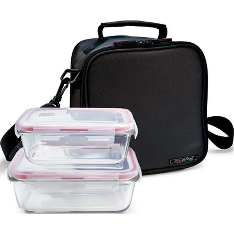 Compra BOLSA PORTA ALIMENTOS BASIC NEGRA + CONTENEDORES VIDRIO IRIS 9243-TX al mejor precio