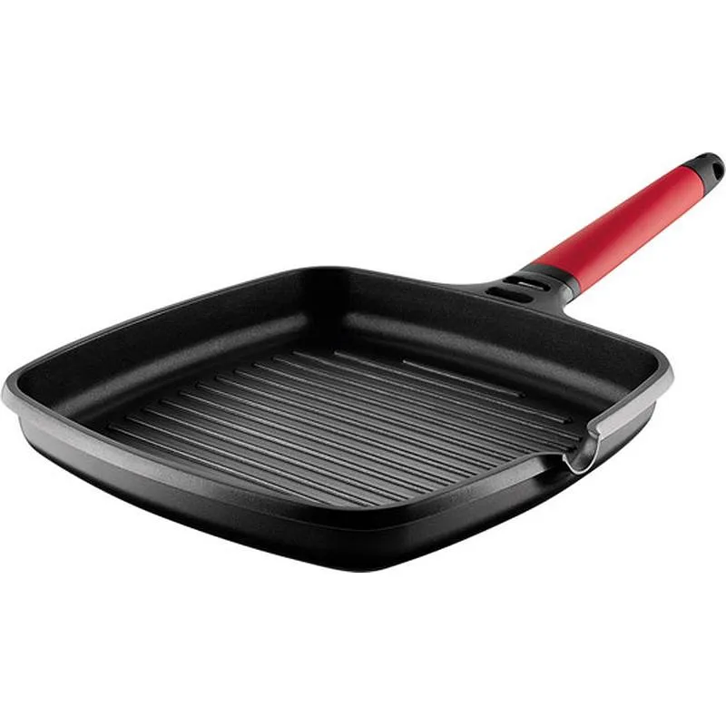 Compra GRILL INDUCTION MANGO DESMONTABLE ROJO 27X27 CM CASTEY 2-IG27 al mejor precio