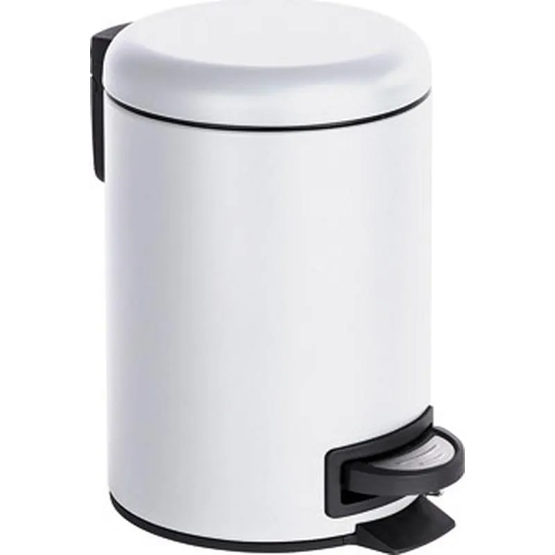 Compra CUBO BAÑO CON PEDAL LEMAN BLANCO 3 L WENKO 22142100 al mejor precio
