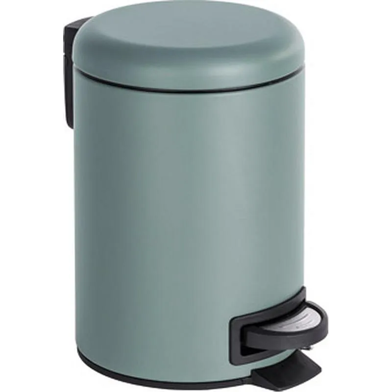 Compra CUBO BAÑO CON PEDAL LEMAN GRIS 3 L WENKO 22148100 al mejor precio