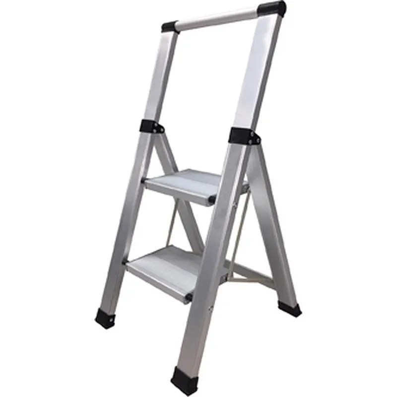 Compra ESCALERA ALUMINIO DOMESTICA PELDAÑO SUPER ANCHO 2 PELDAÑOS HOMELUX 710030 al mejor precio