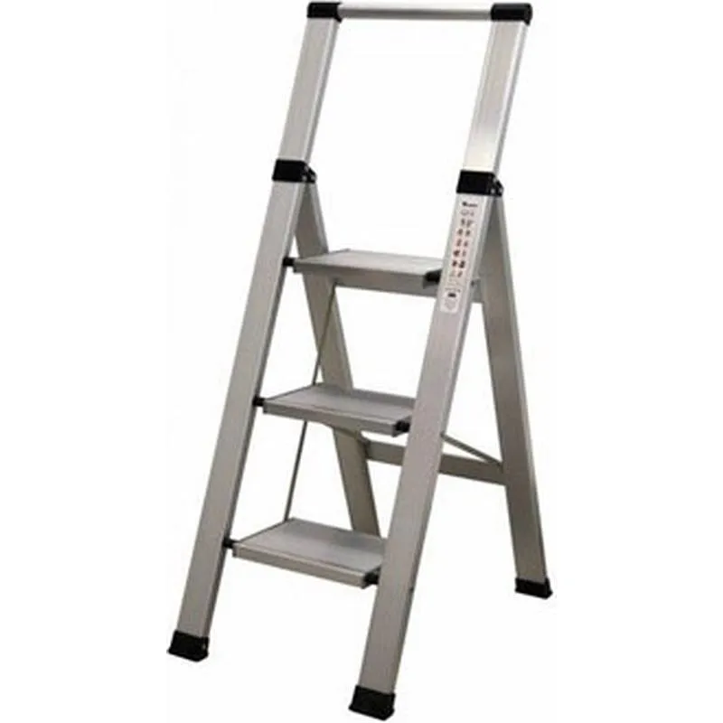 Compra ESCALERA ALUMINIO DOMESTICA PELDAÑO SUPER ANCHO 3 PELDAÑOS HOMELUX 710026 al mejor precio