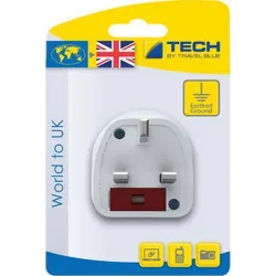 Compra ADAPTADOR ENCHUFE PARA VIAJE REINO UNIDO TECH 896 al mejor precio