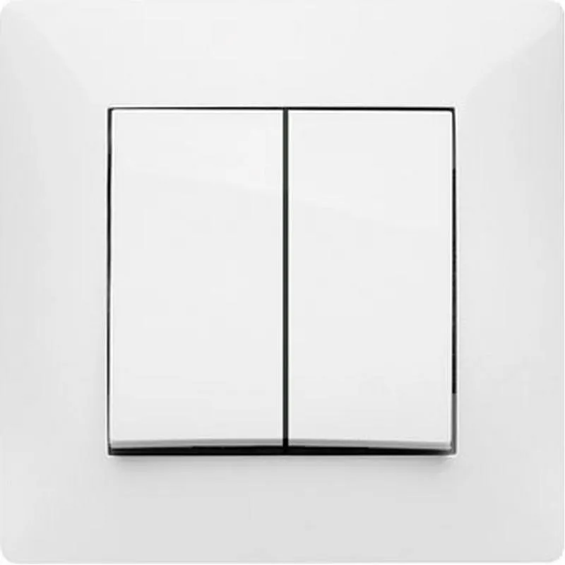 Compra DOBLE CONMUTADOR 10A HABITAT15 BLANCO FAMATEL 9303 al mejor precio