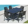 Compra MESA RESINA RATAN ELEGANCE NEGRO 150 X 90 CM GARDEN LIFE 4090-06 al mejor precio