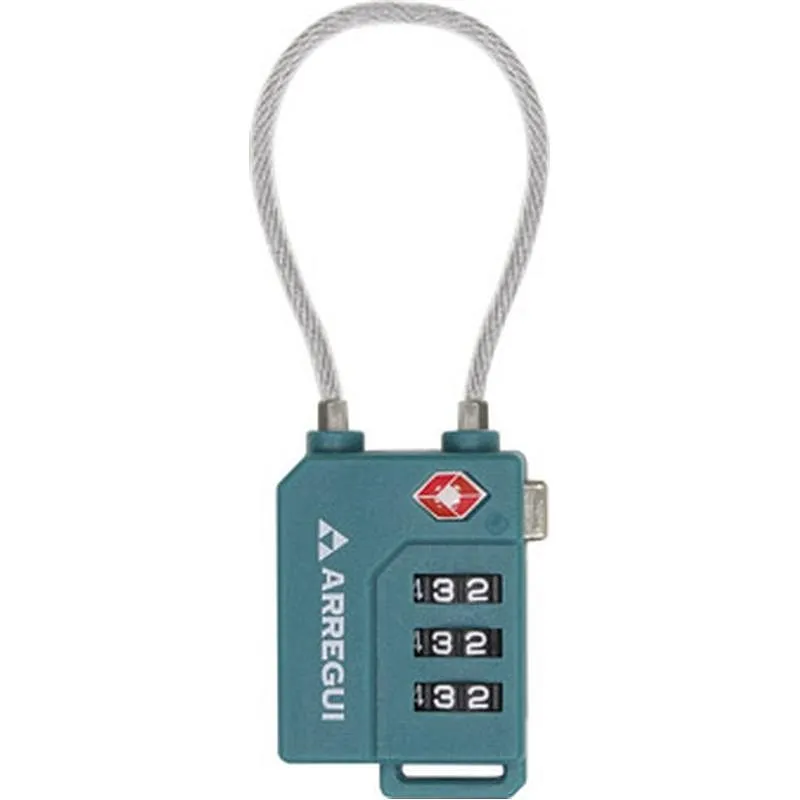 Compra CANDADO COMBINACION HOMOLOGADO TSA ARCO FLEXIBLE ARREGUI A-1313120 al mejor precio