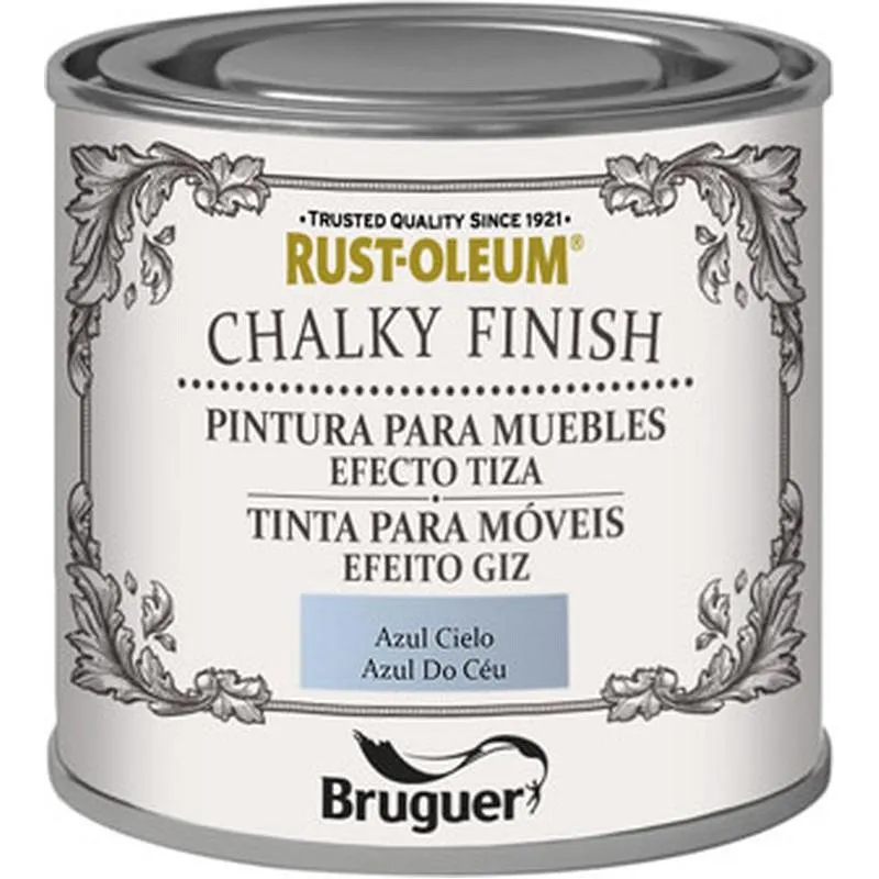 Compra PINTURA EFECTO TIZA CHALKY FINISH 125 ML AZUL CIELO RUST-OLEUM 5397550 al mejor precio