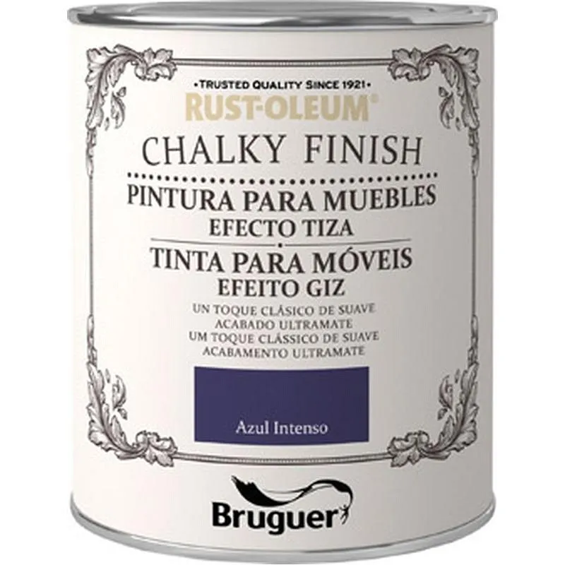 Compra PINTURA EFECTO TIZA CHALKY FINISH 750 ML AZUL INTENSO RUST-OLEUM 5397551 al mejor precio