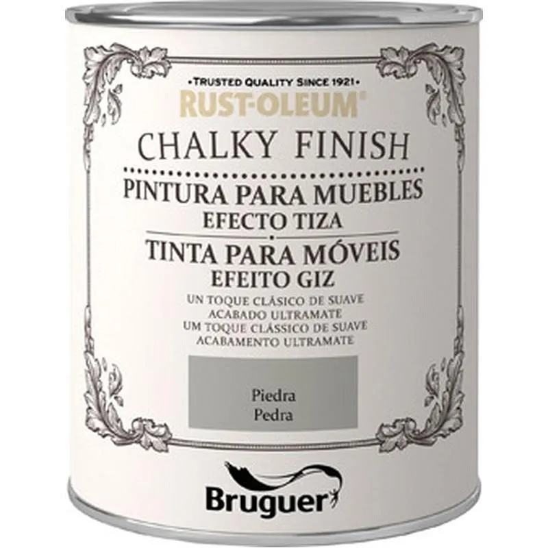 Compra PINTURA EFECTO TIZA CHALKY FINISH 750 ML PIEDRA RUST-OLEUM 5397555 al mejor precio