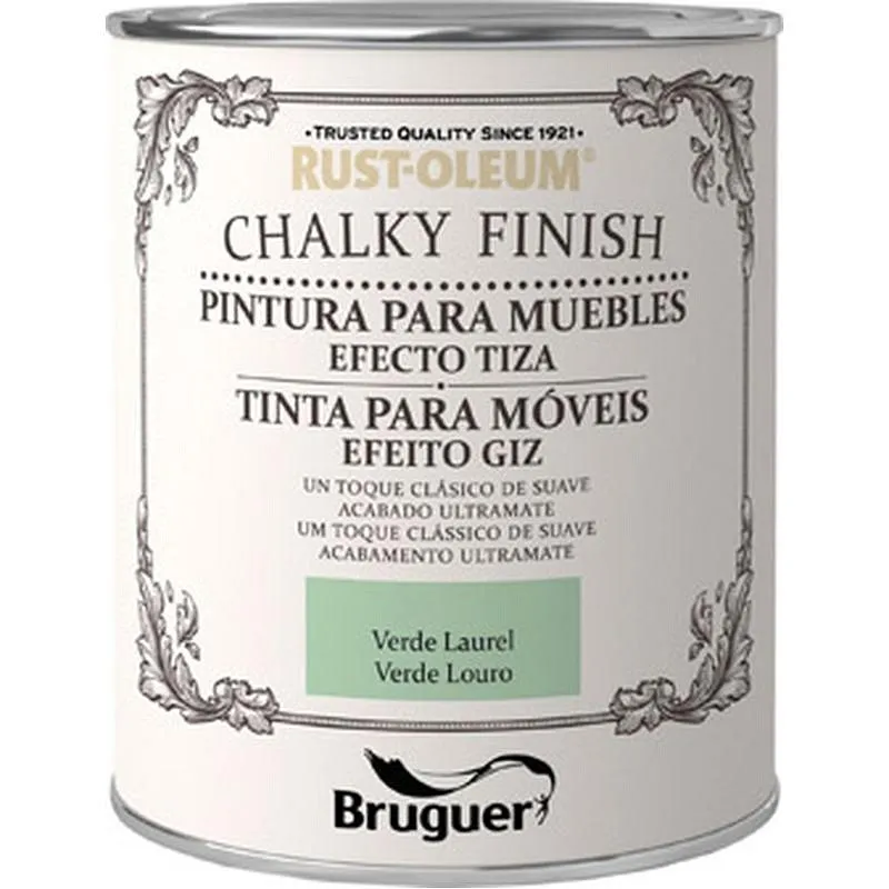 Compra PINTURA EFECTO TIZA CHALKY FINISH 750 ML VERDE LAUREL RUST-OLEUM 5397547 al mejor precio