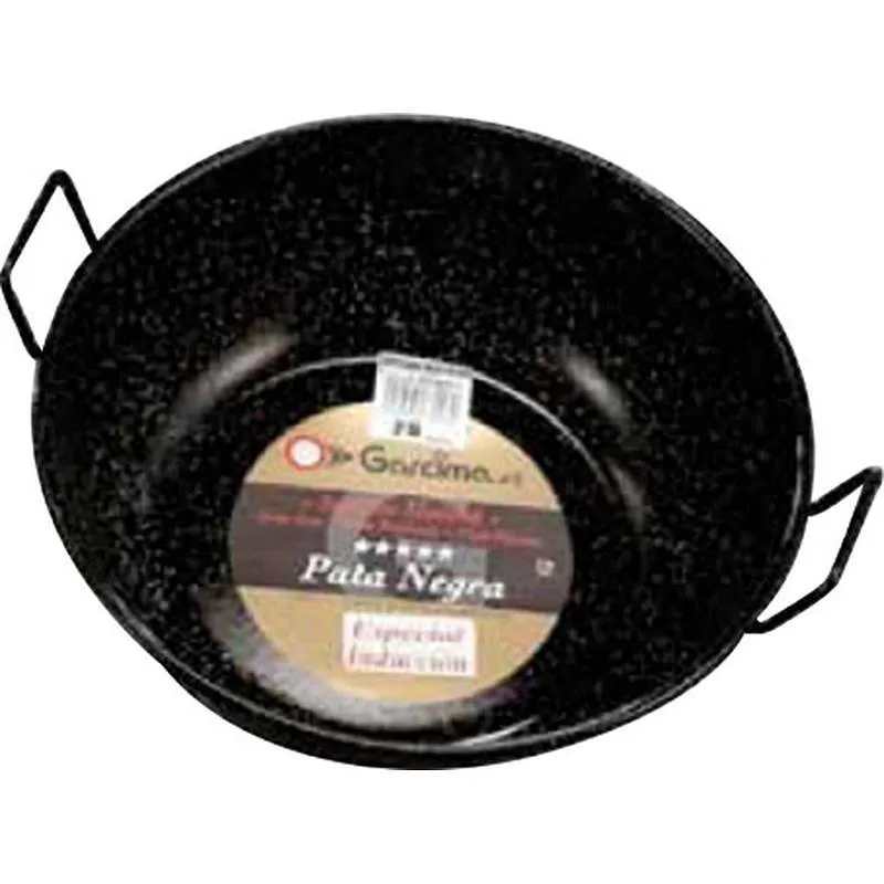 Compra SARTEN HONDA CON ASAS ESMALTADA PATA NEGRA 40CM 8,9L INDUCCION GARCIMA 87040 al mejor precio