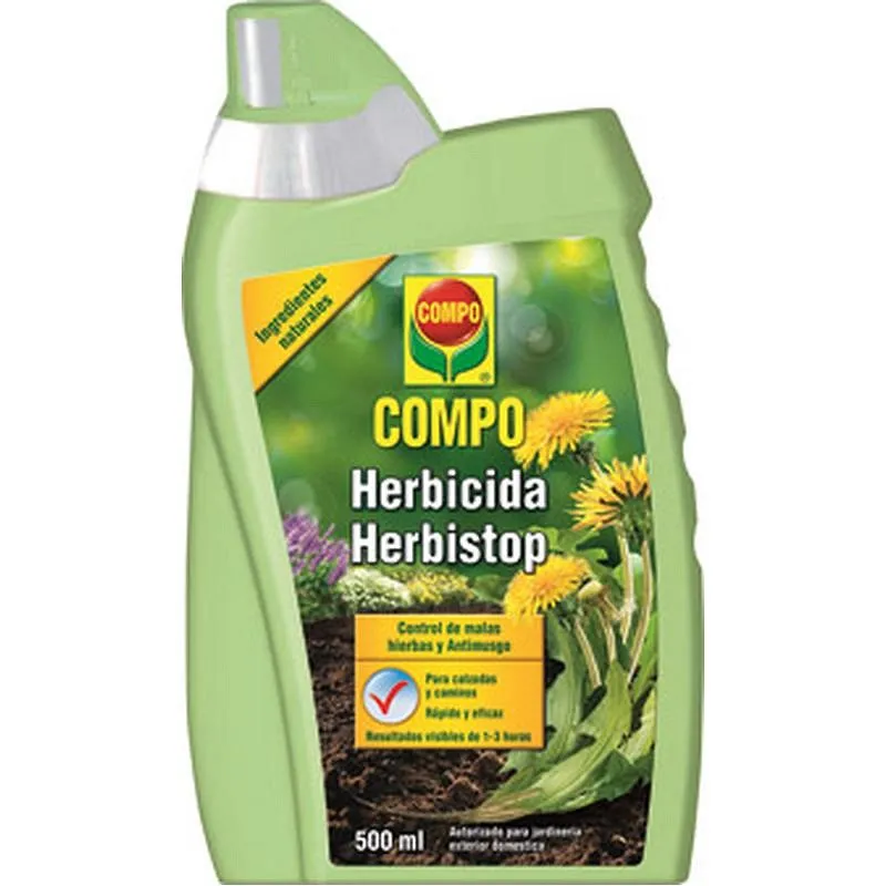 Compra HERBICIDA MALAS HIERBAS ECOLOGICO 'HERBISTOP' 500 ML COMPO 2652002011 al mejor precio