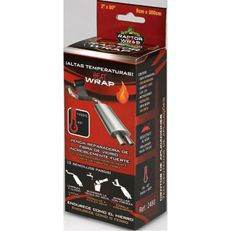 Compra CINTA DE REPARACION FIBRA VIDRIO ALTAS TEMPERATURAS 2 M X 50 MM RAPTOR WRAP 2480 al mejor precio