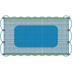 MALLA ANTIHOJAS PARA PISCINAS 6 X 6 M FUN&GO 20019