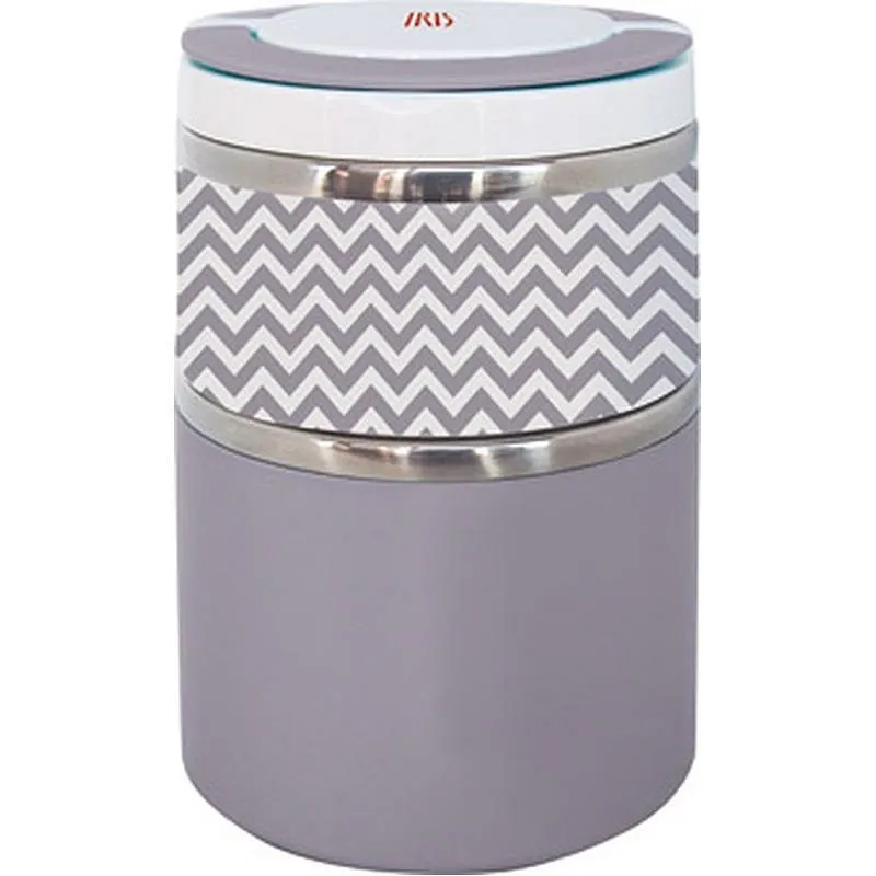 Compra TERMO SOLIDOS LUNCHBOX DOBLE INOX 0,9 L GRIS IRIS 8343-I al mejor precio