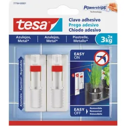 Compra CLAVO ADHESIVO SMS AJUSTABLE REMOVIBLE AZULEJOS 3 KG BLISTER 2 CLAVOS 3 TIRAS TESA TAPE 77764-00001-00 al mejor precio