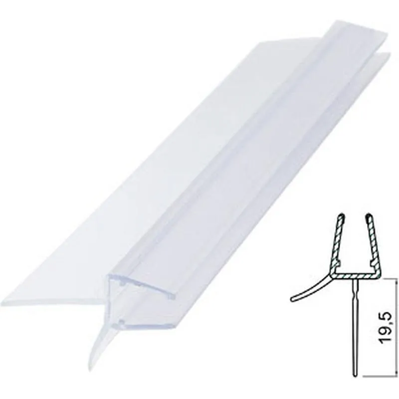 Compra PERFIL VIERTEAGUA MAMPARA BAÑO/DUCHA 19,5MM/6-8MM/2MT MICEL 18529 al mejor precio