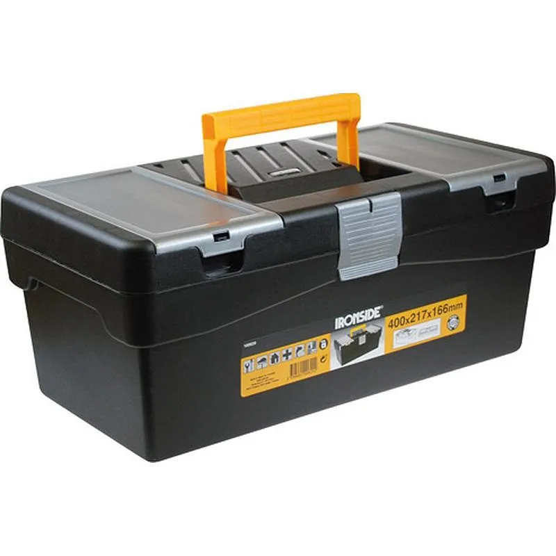 Compra CAJA HERRAMIENTAS POLIPROPILENO "S" 400 X 217 X 166 MM IRONSIDE 100620 al mejor precio