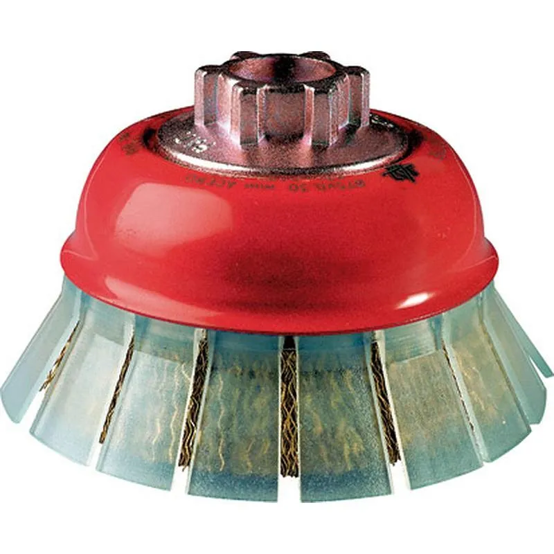 Compra CEPILLO TAZA GUARDA PUA ONDULADA LATONADA M14 diametro 75/0.30 JAZ HSCG0075EM14 al mejor precio