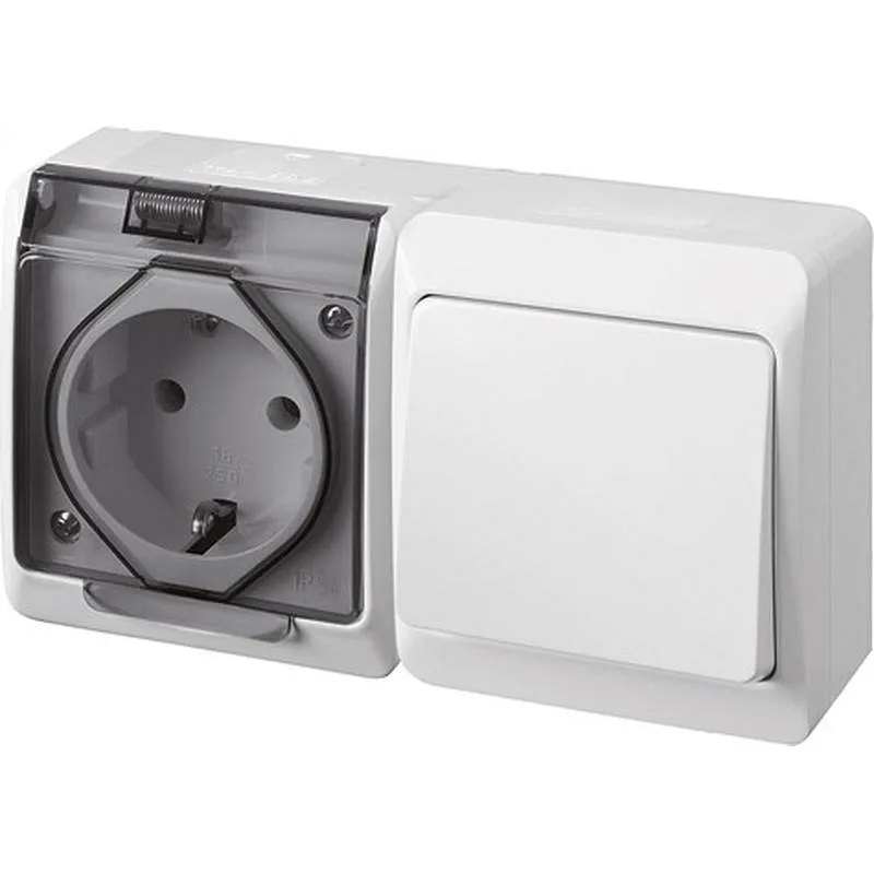 Compra CONMUTADOR + BASE ESTANCO POOL 54 16A 250V FAMATEL 5126 al mejor precio