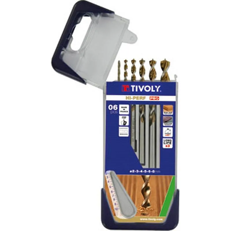 Compra BROCAS MADERA 3 PUNTAS GRADUADAS JGO 6 PZS CLIPSTER G13 TIVOLY 10864070002 al mejor precio