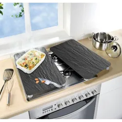 Compra TABLA PROTECCION PIZARRA VITROCERAMICA VIDRIO 2 UDS 30 X 52 CM WENKO 2521480100 al mejor precio