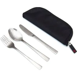 Compra CUBIERTOS SET 3UDS INOX CON FUNDA IRIS 8414-ID al mejor precio