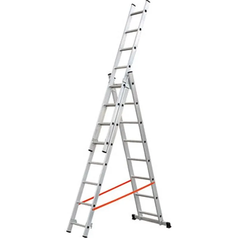 Compra ESCALERA ALUMINIO PROFESIONAL TRIPLE COMBINADA 3X12 PELDAÑOS KYLATE AL445 al mejor precio
