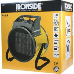 Compra CALEFACTOR CERAMICO PROFESIONAL 3000 W CON TERMOSTATO, INCLINACION AJUSTABLE IRONSIDE 200043 / 203251 al mejor precio