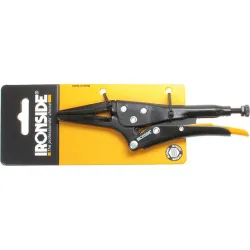 Compra ALICATE DE PRESION GRIP UNIVERSAL NARIZ LARGA 176 MM APERTURA: 0-50 MM IRONSIDE 100718 al mejor precio