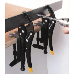 Compra TORNILLO DE BANCO PORTATIL "KIT MANOS LIBRES" COMPOSICION: 2 TENAZA GRIP OMNIUM + 2 SOPORTE GRIP IRONSIDE 100731 al mejor precio