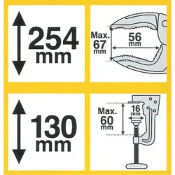 Compra TORNILLO DE BANCO PORTATIL "KIT MANOS LIBRES" COMPOSICION: 2 TENAZA GRIP OMNIUM + 2 SOPORTE GRIP IRONSIDE 100731 al mejor precio