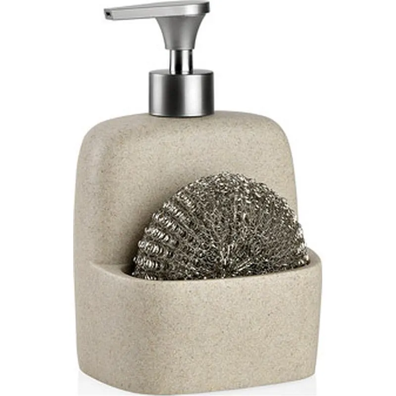 Compra DISPENSADOR JABON CON ESTROPAJO ARENA ANDREA CC6139 al mejor precio