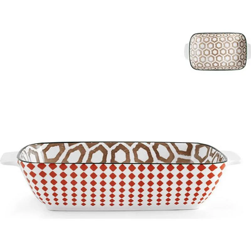 Compra FUENTE PORCELANA RECTANGULAR FULL DECORAD0 16X24 CM 7946424 al mejor precio