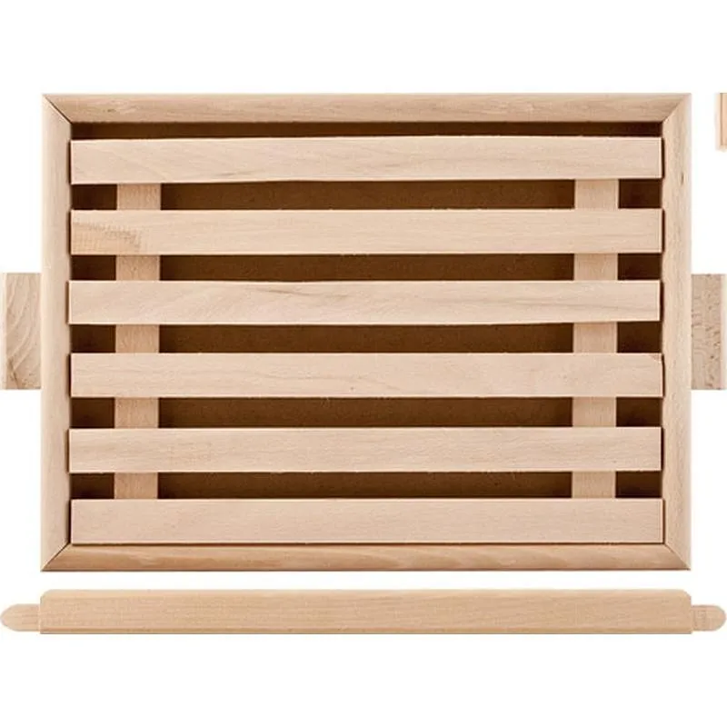 Compra TABLA CORTAR MADERA PAN CON REJILLA 38,5 X 25 X 2,2 CM 2880238 al mejor precio