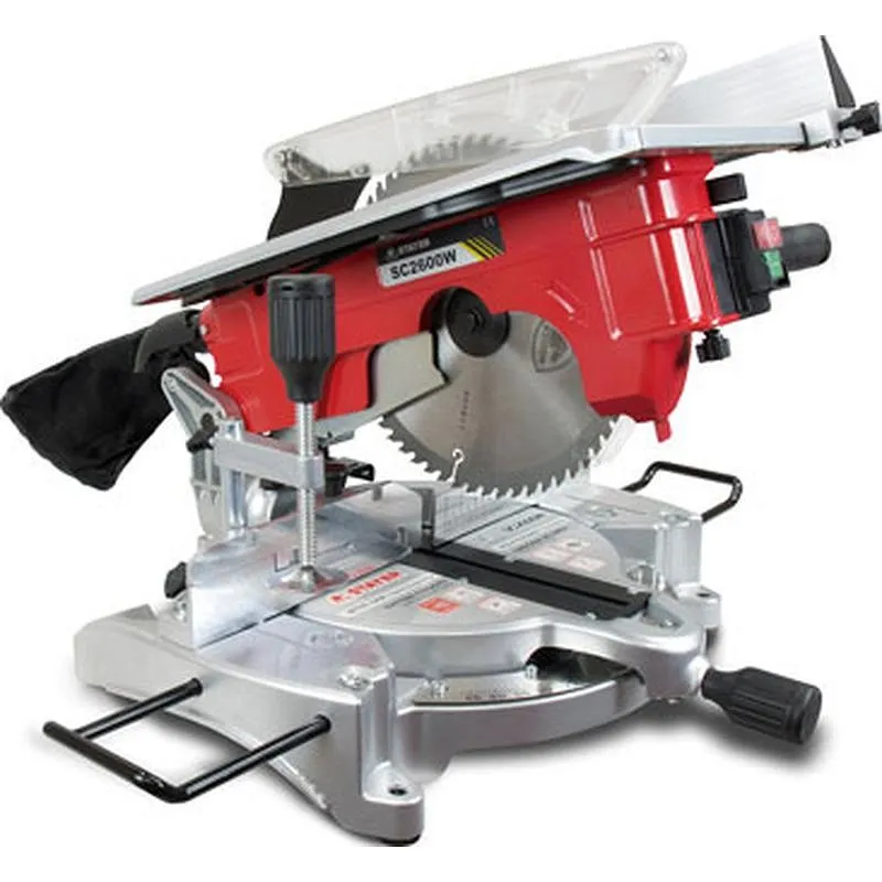 Compra SIERRA INGLETADORA MESA SUPERIOR SC 2600 W 1900 W diametro 255MM STAYER 1.1760 al mejor precio