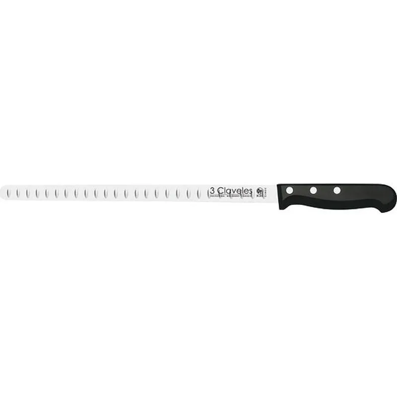 Compra CUCHILLO JAMONERO ALVEOLADO Y CHAIRA 3 CLAVELES 00966 al mejor precio