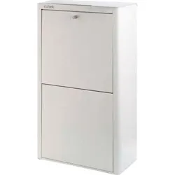 Compra CONTENEDOR BASURA ECOLOGICO METALICO 4 DEPARTAMENTOS BLANCO DON HIERRO A000132 al mejor precio