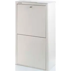 Compra CONTENEDOR BASURA ECOLOGICO METALICO 4 DEPARTAMENTOS BLANCO DON HIERRO A000132 al mejor precio