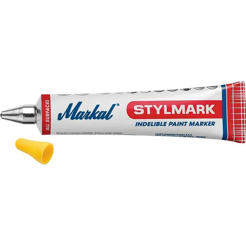 Compra TUBO MARCAR PINTURA INDELEBLE diametro 3 MM AMARILLO MARKAL 96653 al mejor precio