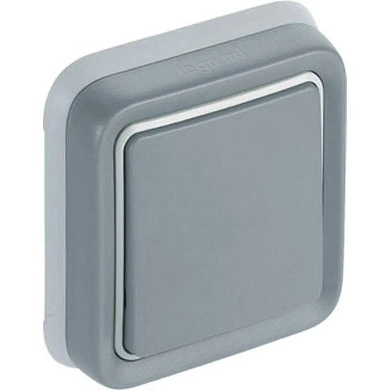 Compra CONMUTADOR EMPOTRAR GRIS IP55 PLEXO LEGRAND 191510 al mejor precio